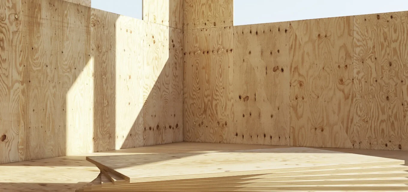 合板の壁の応用