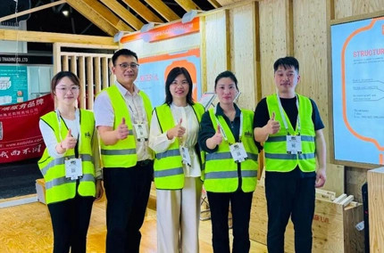 【福清LVL】シドニービルドエキスポ、サイトで最初に注目! 絶妙なブースデザインショーケース見事な美しさ